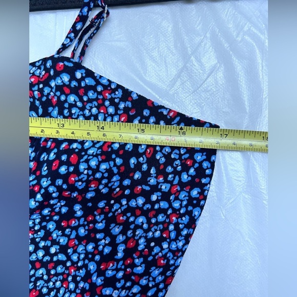 Calvin Klein Jeans Women's Floral Print Adjustable Strap Skater Mini Dress NWOT - Picture 6 of 9